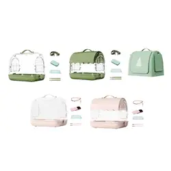 Travel Bird Cage Bag Portable with Shoulder Straps Breathable Hamster Cage for Parrot Small Birds Budgies Parakeets Parrots