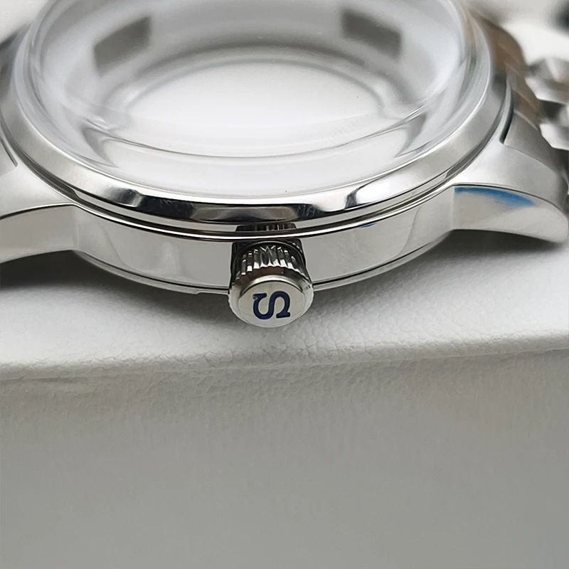 40mm Cocktails Case NH35 Case Sapphire Glass Fits 4R NH35 NH36 NH38 NH39 Movement Transparent Back Cover For 35mm Dial