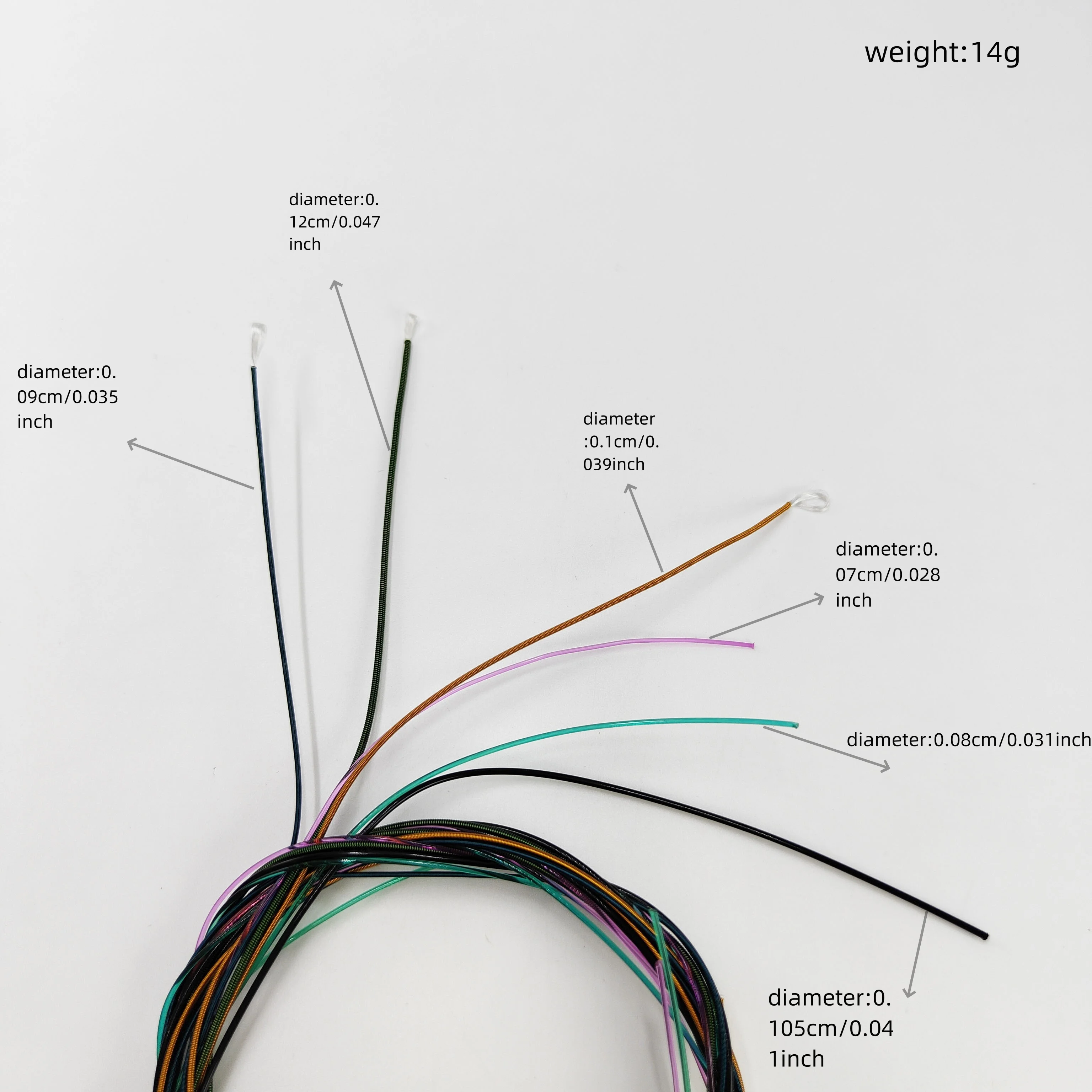 6 قطعة/المجموعة سلاسل الغيتار E-A متعدد الألوان الصوتية وتر غيتار الغيتار الشعبي الكلاسيكية وتر غيتار الغيتار الملحقات