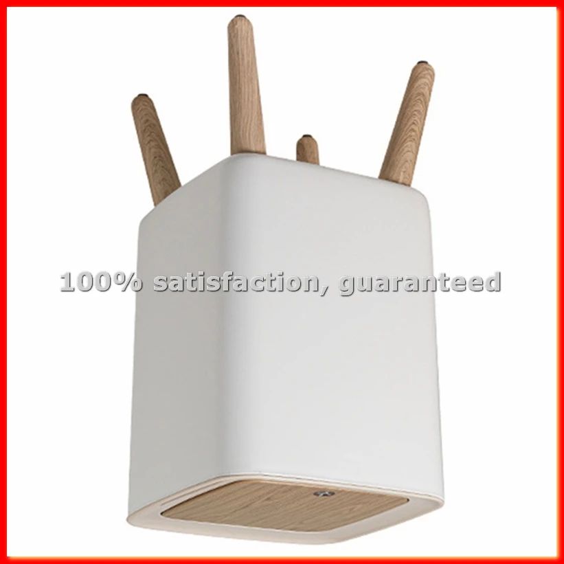 

1 шт. высокое мусорное ведро с откидной крышкой, подходит для спальни, гостиной, ванной комнаты, имитация древесины - ABWY