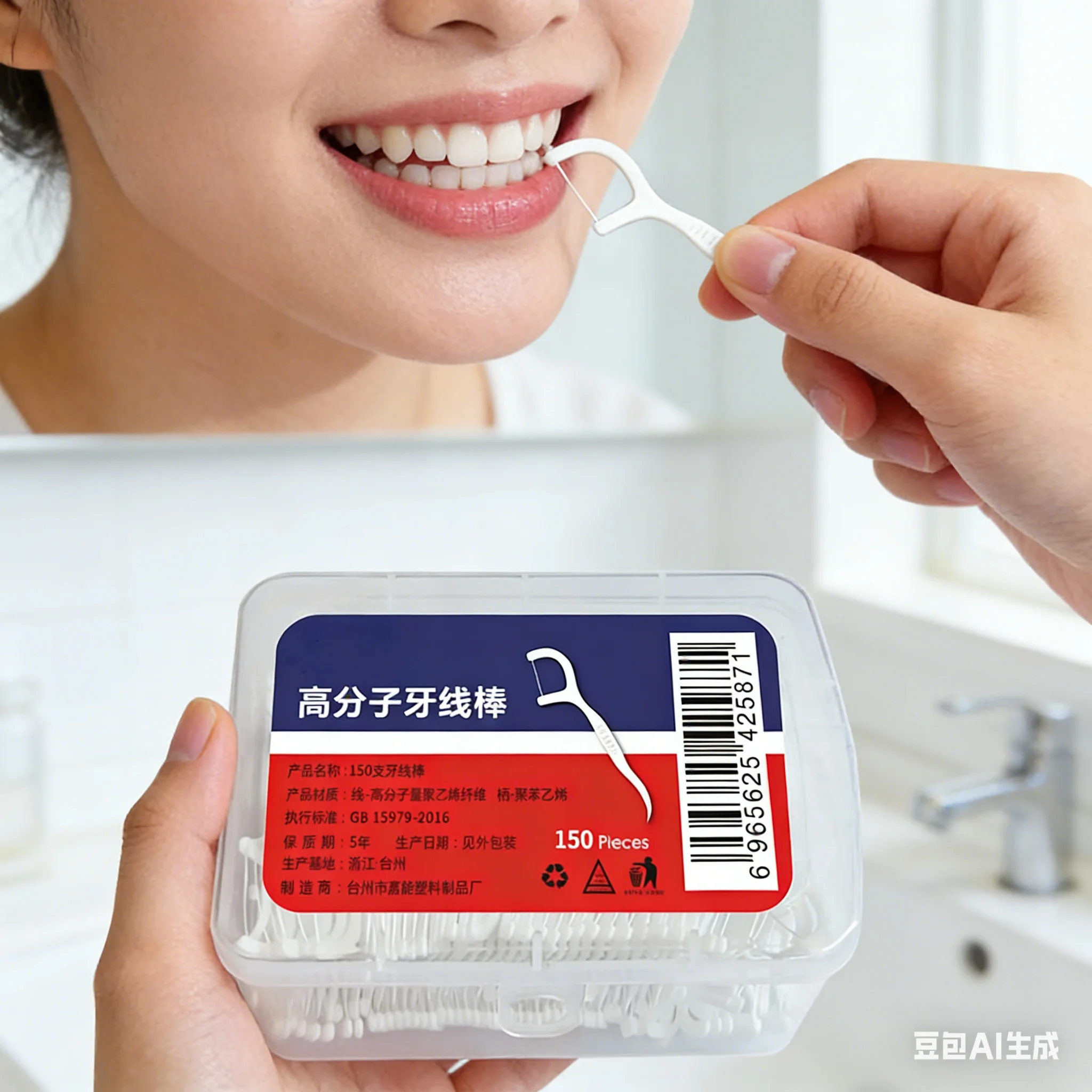 150Pcs Macromolecule Dental Floss StickSuperfine Dental Wire Disposable Toothpicks Tooth Floss CleaningOral Care in storage box 
