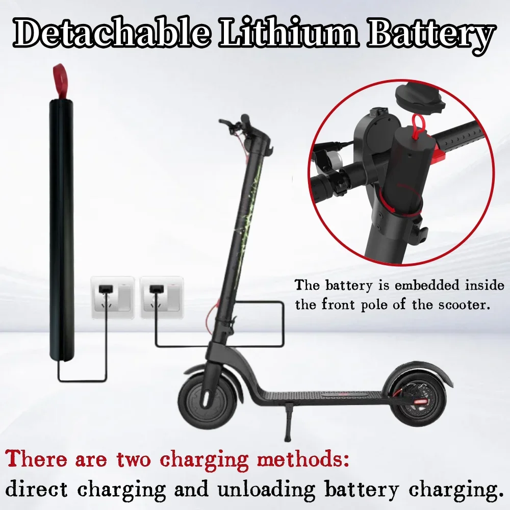 For HX X7 Scooter Battery 36V 5200mAh Lithium ion Rechargeable Battery Pack Replace Scooter Battery Accessories