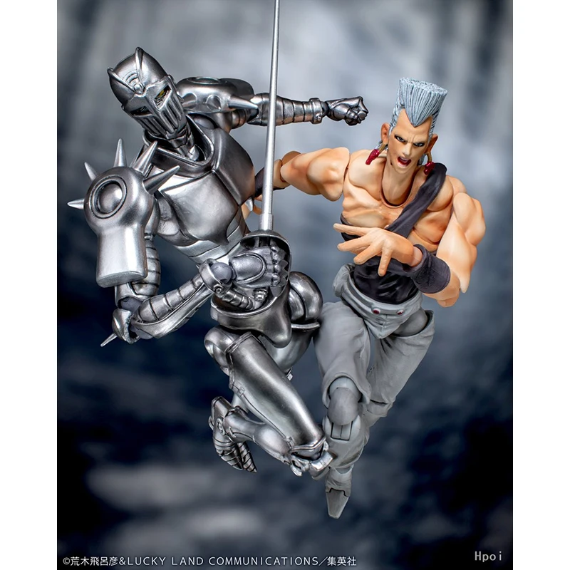 Original Genuine MEDICOS-E JEAN PIERRE POLNAREFF Soul Anubis 16cm Authentic Collection Model Animation Character Action Toy