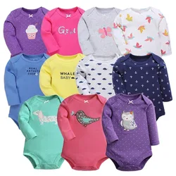 Baby Girl Bodysuits Set Long Sleeves Body Baby Cotton Bodysuits Baby Girl/Boy Clothes Cartoon Newborn Infant Baby Clothing