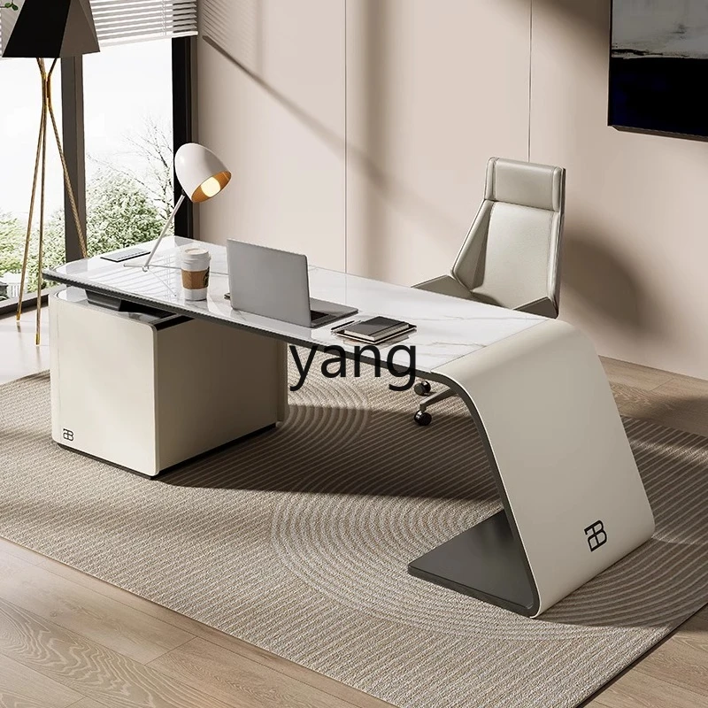 LH  Italian minimalist office desk and chair combination modern minimalist home study computer desk