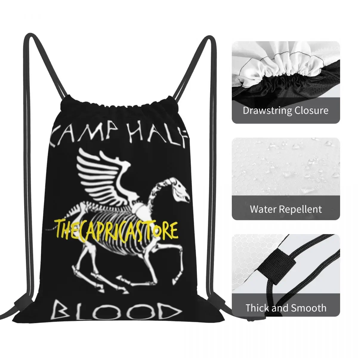 Demigod Hades V2 กระเป๋าเป้สะพายหลัง Casual กระเป๋าสตางค์แบบพกพา Drawstring Bundle กระเป๋าเก็บกระเป๋ากระเป๋าหนังสือสําหรับ Man Woman