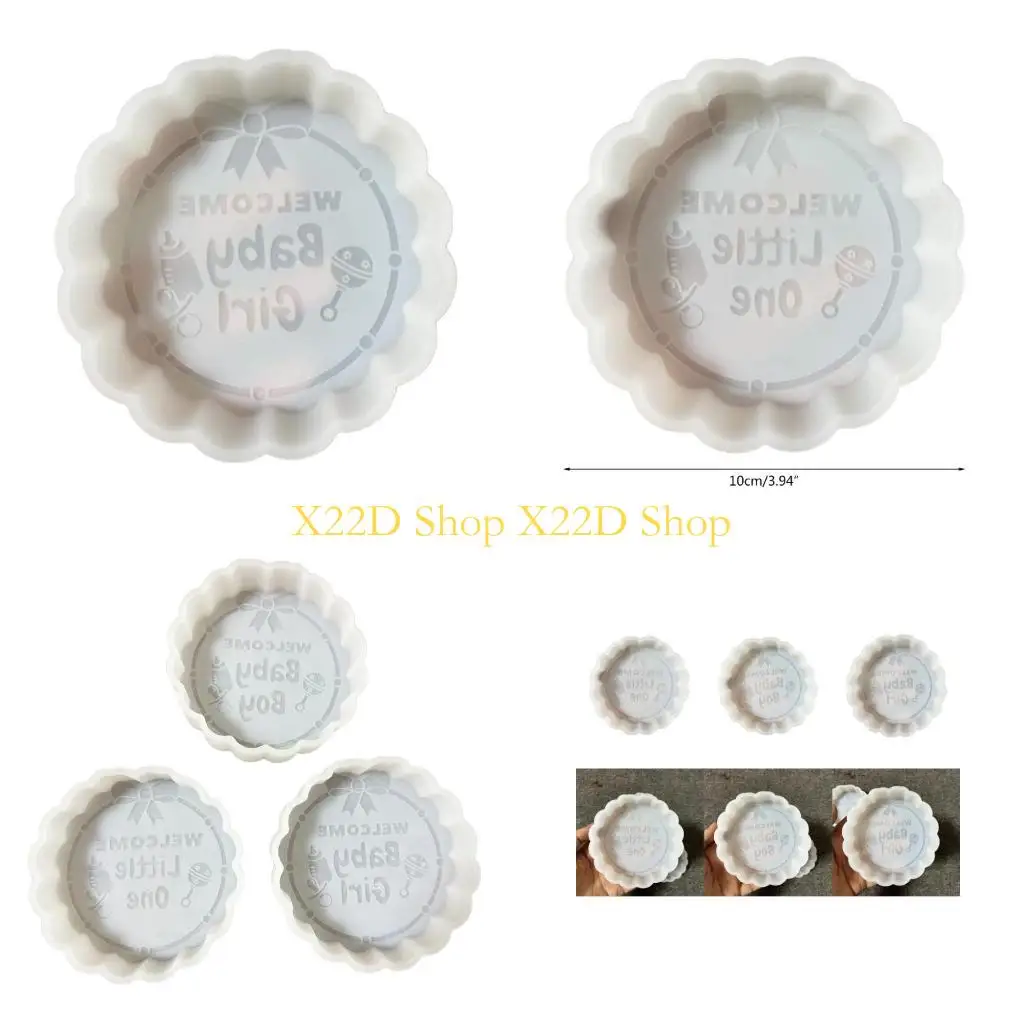 

X22D 10cm Baby Silicone Mold Wax Melt Polymer Making Handmade