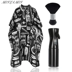 Professional Waterproof Hairdressing Shawl Bib paper Set Nylon Hairdressing Salon Clothes Chopped Hair Isolator Hair Dyeing Tool