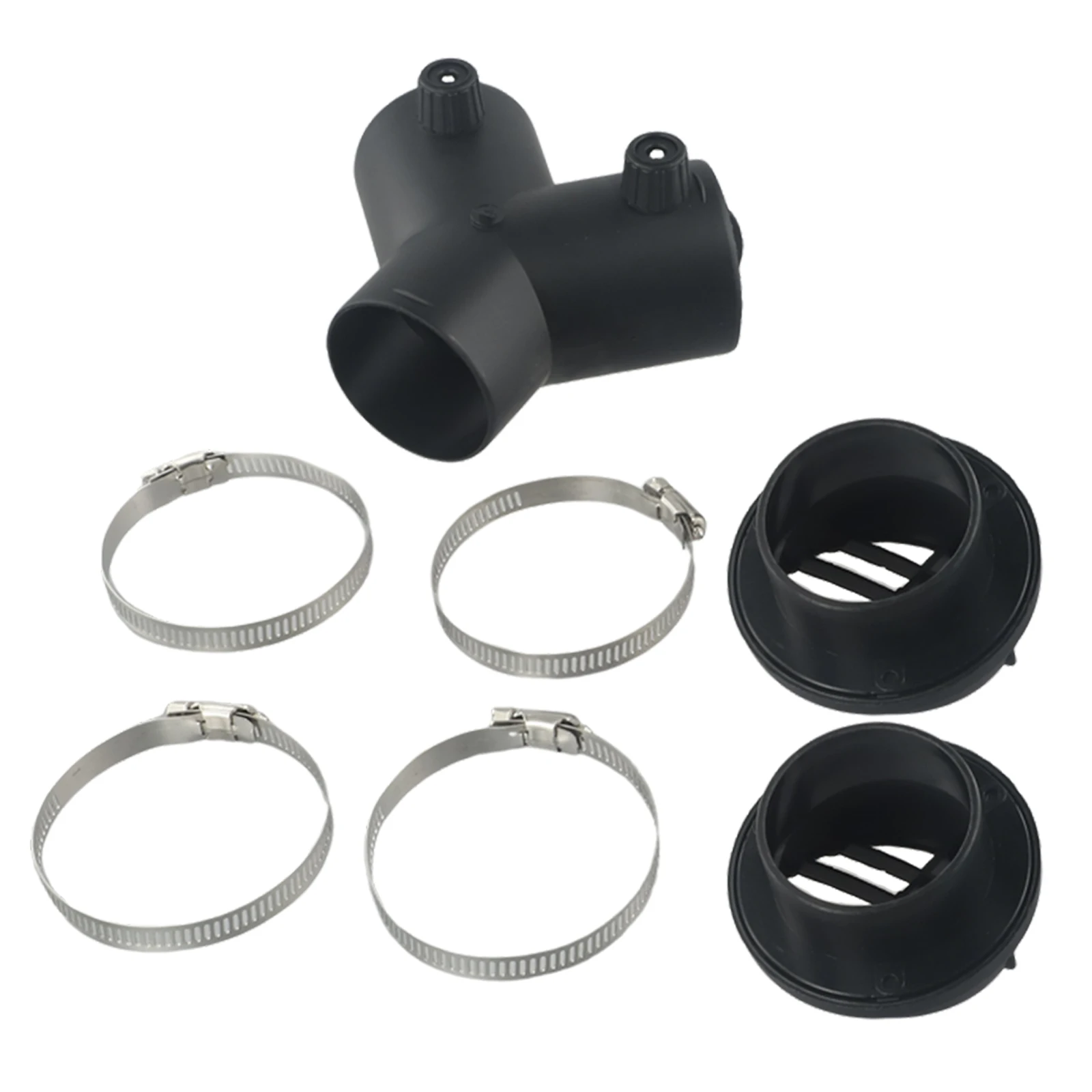 60mm Ducting Y Piece Kit with Vent Outlet and Hose Clamps for Eberspacher 2KW For Diesel Air Heater Installations