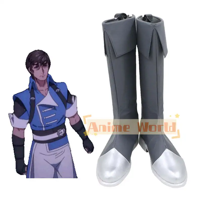 Castlevania: Nocturne Richter Belmont Shoes Cosplay Boots Cosplay Shoes Halloween Party PU Leather Custom Made