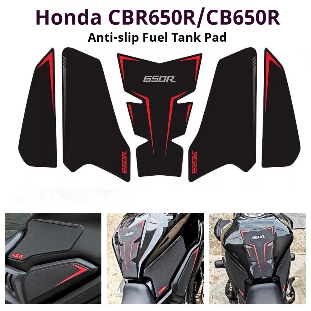 Protetor de Tanque Lateral para Honda CBR650R CB650R CBR CB 650R 2019-2024, Adesivos Protetores de Tanque, Decalques, Almofadas de Tração para Joelhos