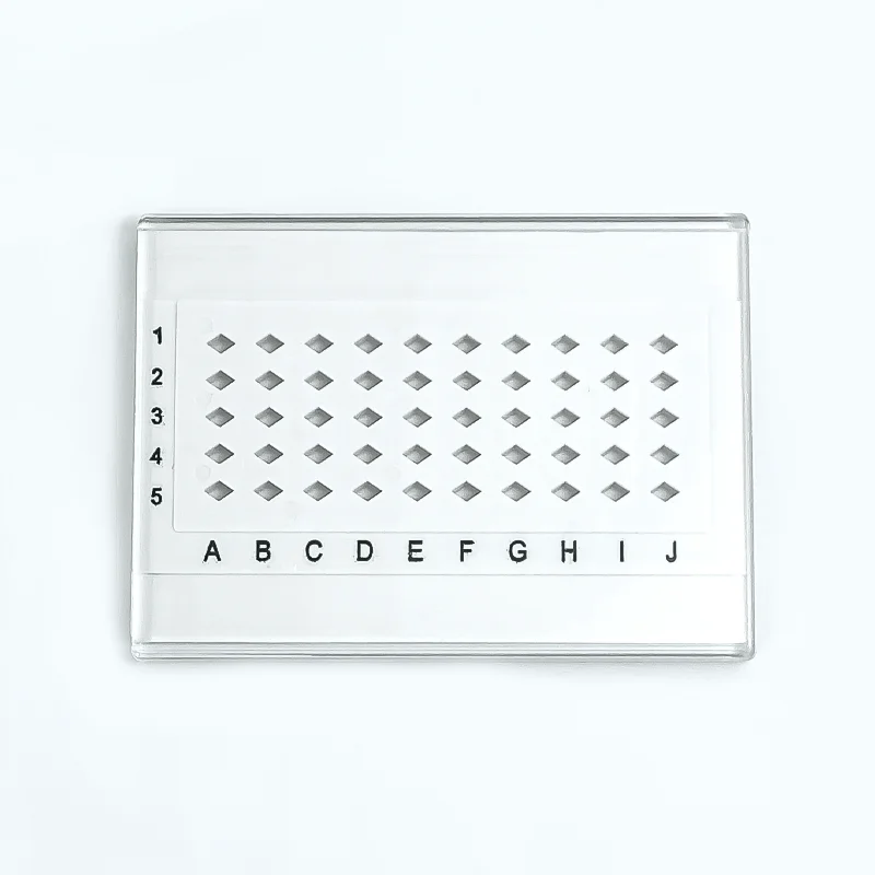 TEM Transmission Electron Microscope Copper Mesh Box Carbon Film Sample Box 50/100 Hole Pull-out Mesh Sample Storage Box