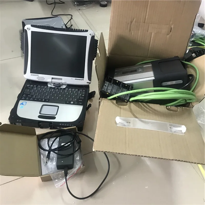 2024.12V MB Star Dignosis Software 500GB HDD install in laptop CF19 CF-19 i5 cpu 8gb ram with MB STAR C5 SD Car Auto Scanner