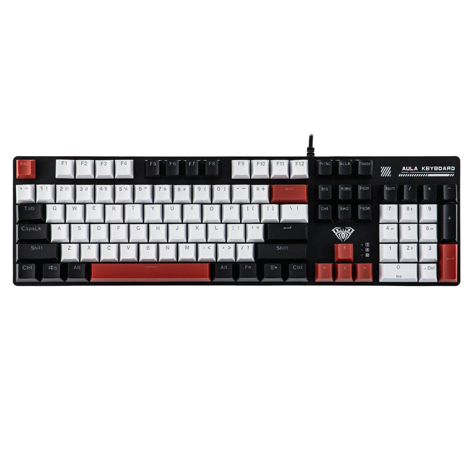 

AULA S500 100% ANSI US QWERTY Layout USB-C Проводная механическая игровая клавиатура с RGB-подсветкой и NKRO для игр, киберспорта