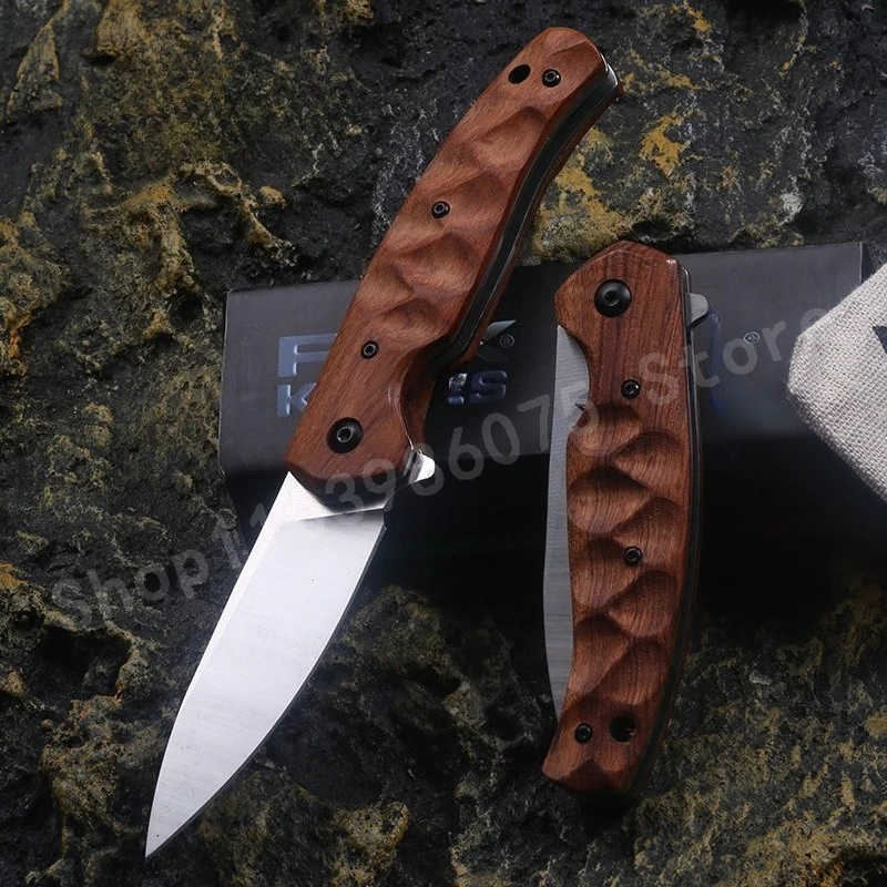 

Складной нож FX 308 Sharp - Лезвие из высокопрочной стали D2 - Рукоять из палисандра - Практичный нож для кемпинга и активного отдыха
