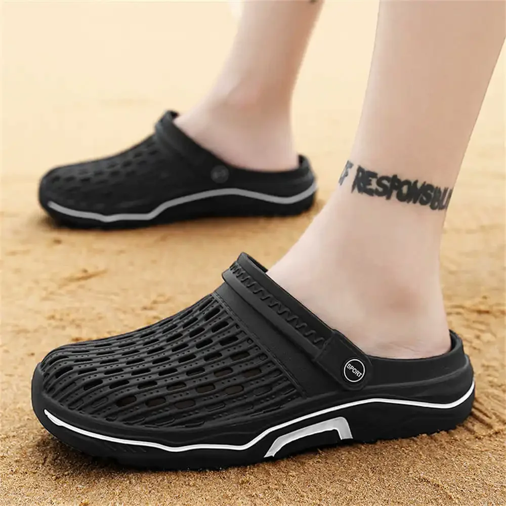 Perforated 41-42 Sports Sandal Man Shose Mens Genuine Shoes Room Slippers Sneakers Type Low Offer Latest Sapatenes What's