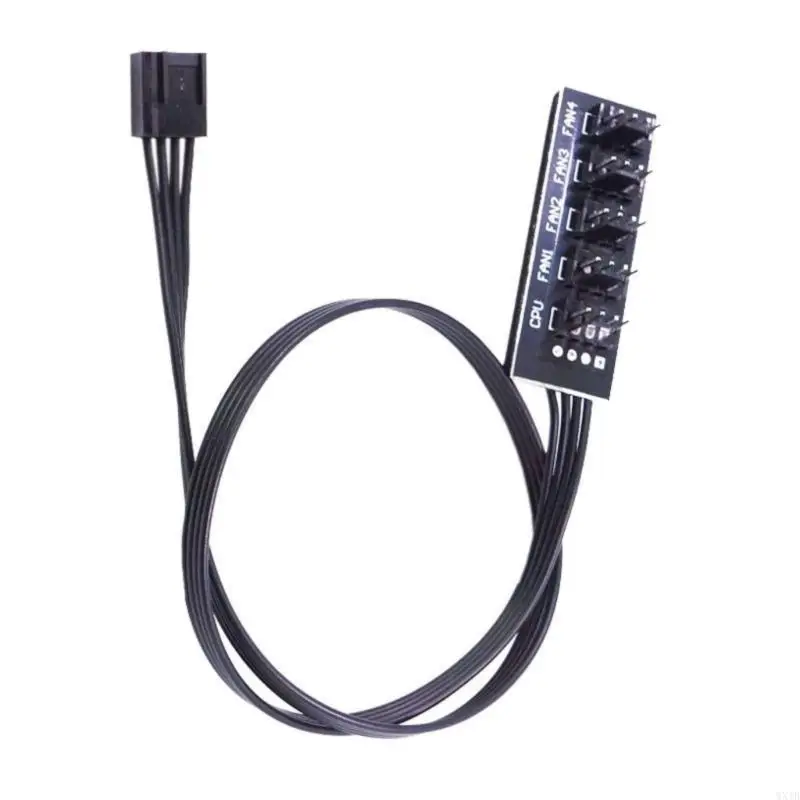 4 Pin PWM Fan Hub Splitter Power Supply Cable 1 to 4/5 Way PC CPU Cooling Case