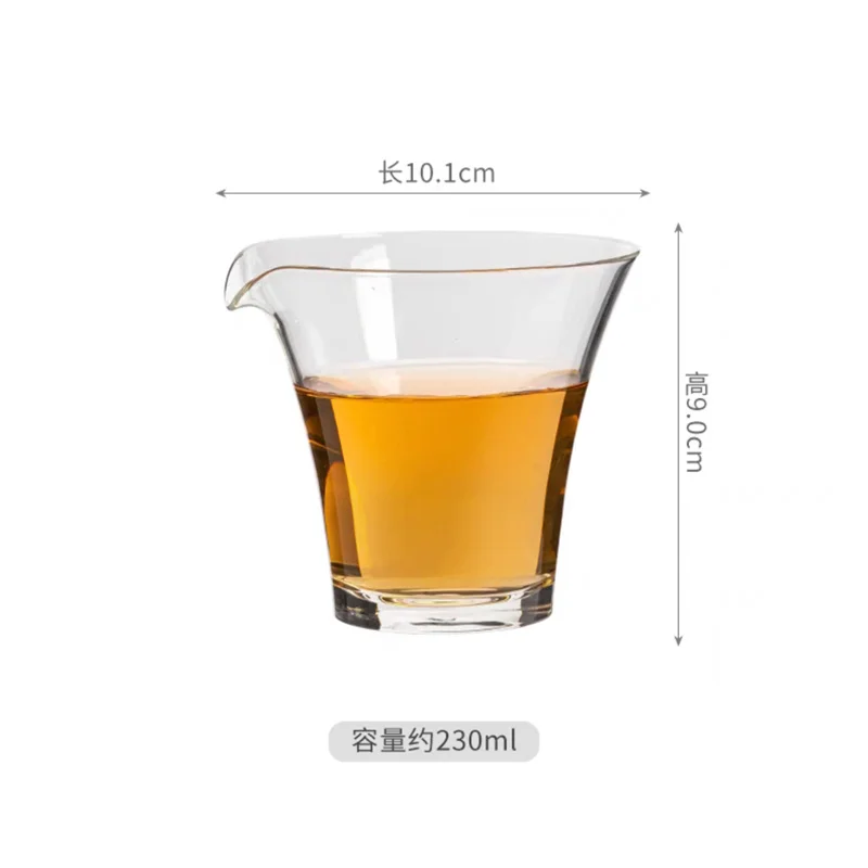 Creative Handmade Heat-resistant Glass Tea Pitcher Fair Cup Tea Cup Chahai Justice Cup Kungfu Tea Divide Tea Set Accessories