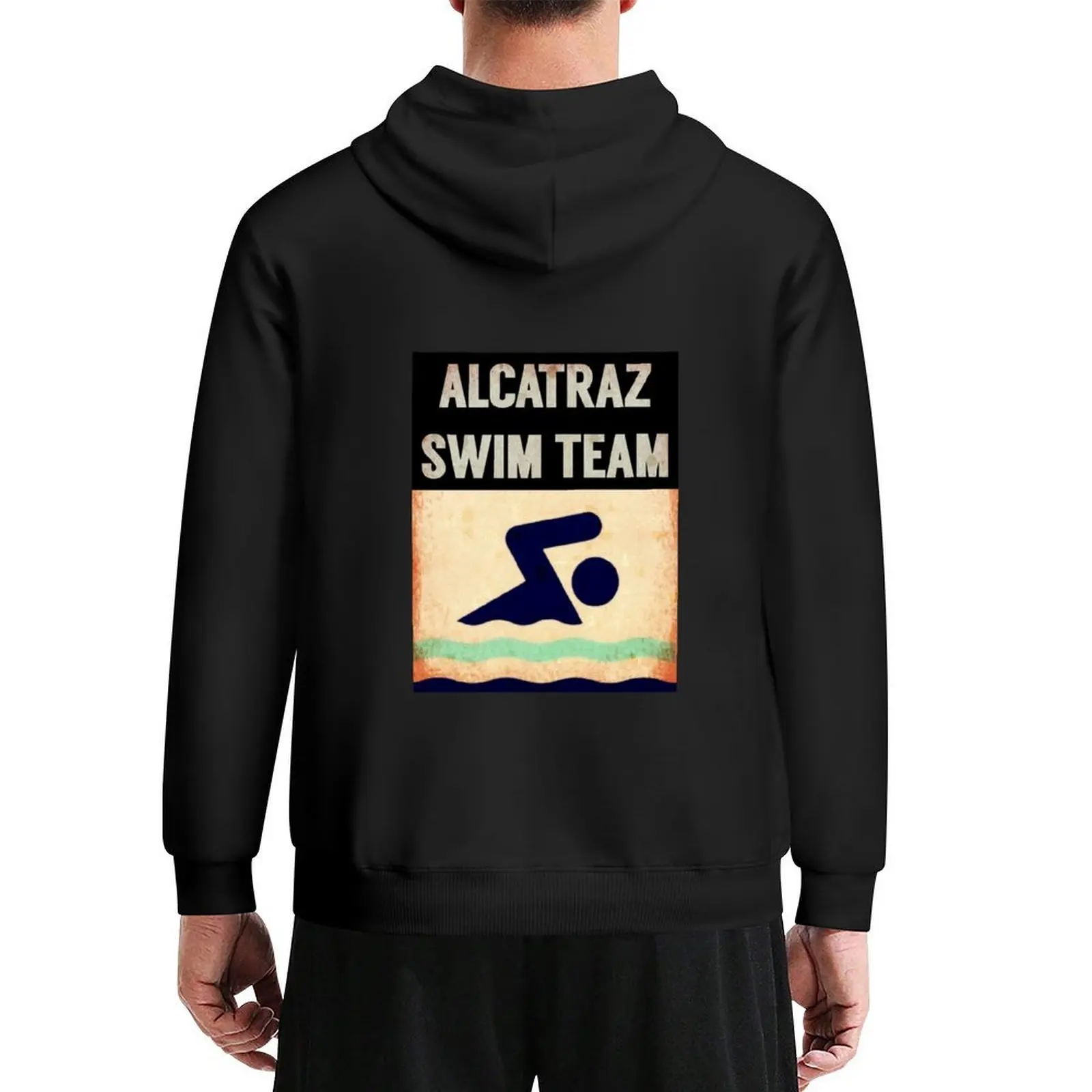 

Alcatraz Swim Team Hoodie korean clothes fashion men autumn clothes japanese style new in hoodies and blouses