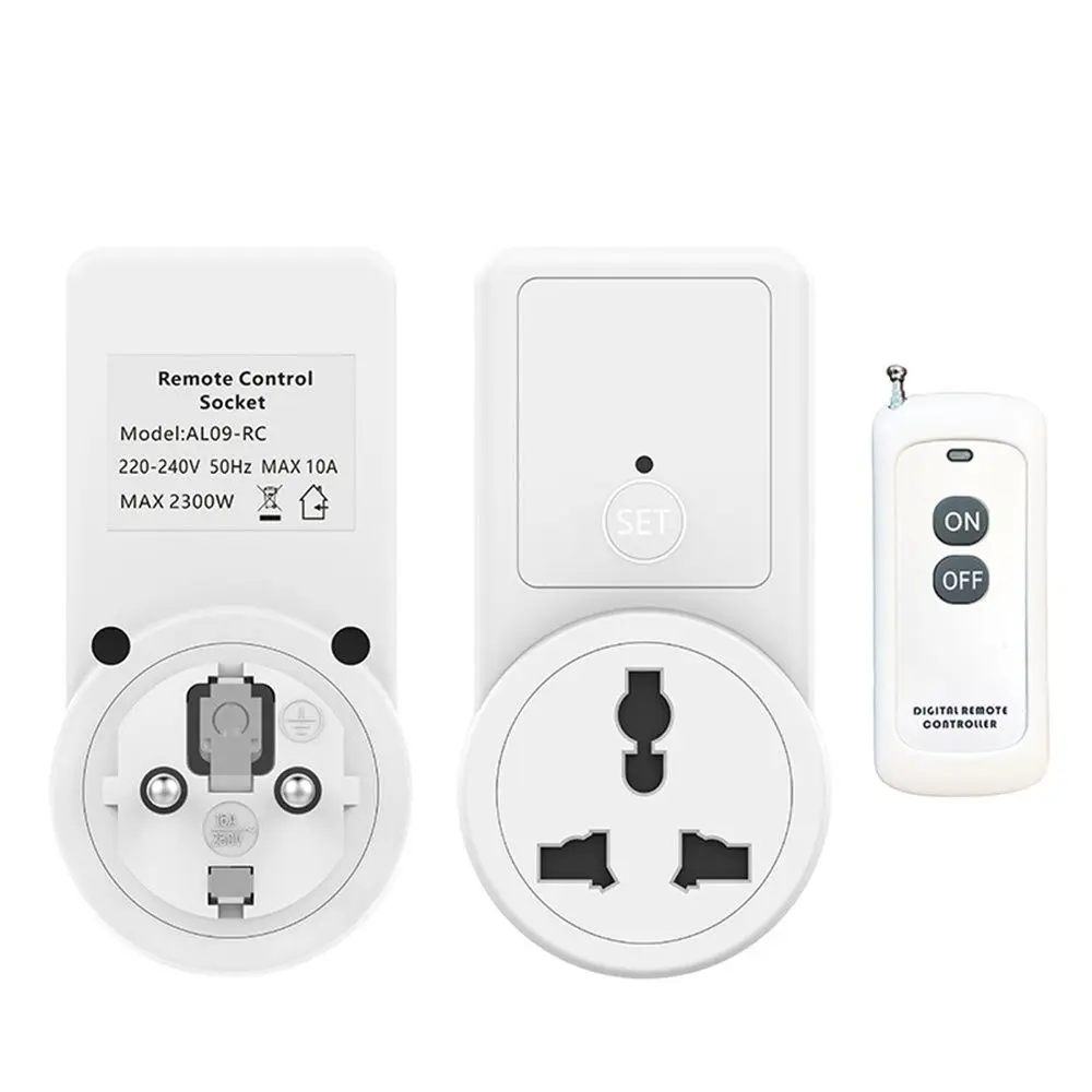Wireless Remote Control Power Outlet 433MHZ RF Light Switch Socket Remote Control Socket EU 433Mhz For Smart Home