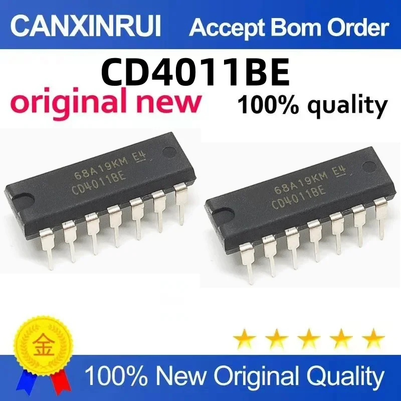 

(5-100 pieces) Brand new domestically produced CD4011 CD4011BE direct insertion DIP-14 logic chip