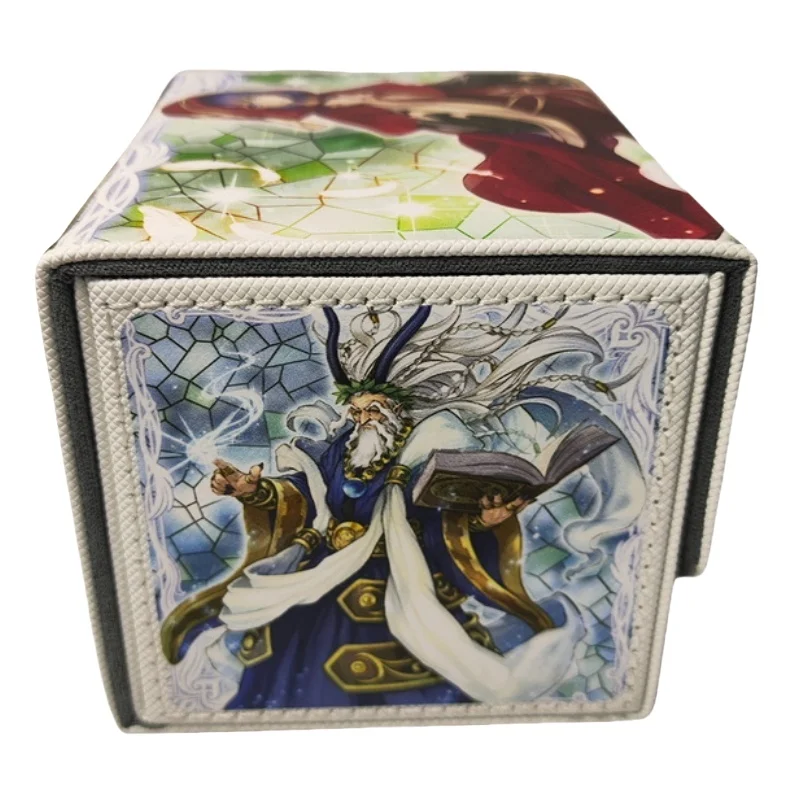 Card Case Yu Gi Oh Sauravis Lo The Prayers of The Voiceless Voice Tcg Diy Leather Action Toy Figures Anime Game Collection Box