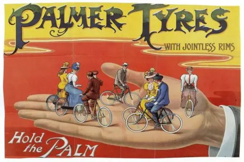 Palmer Bicycle Tyres Advert Retro Style Metal Plaque Sign, cycling, shed, garage