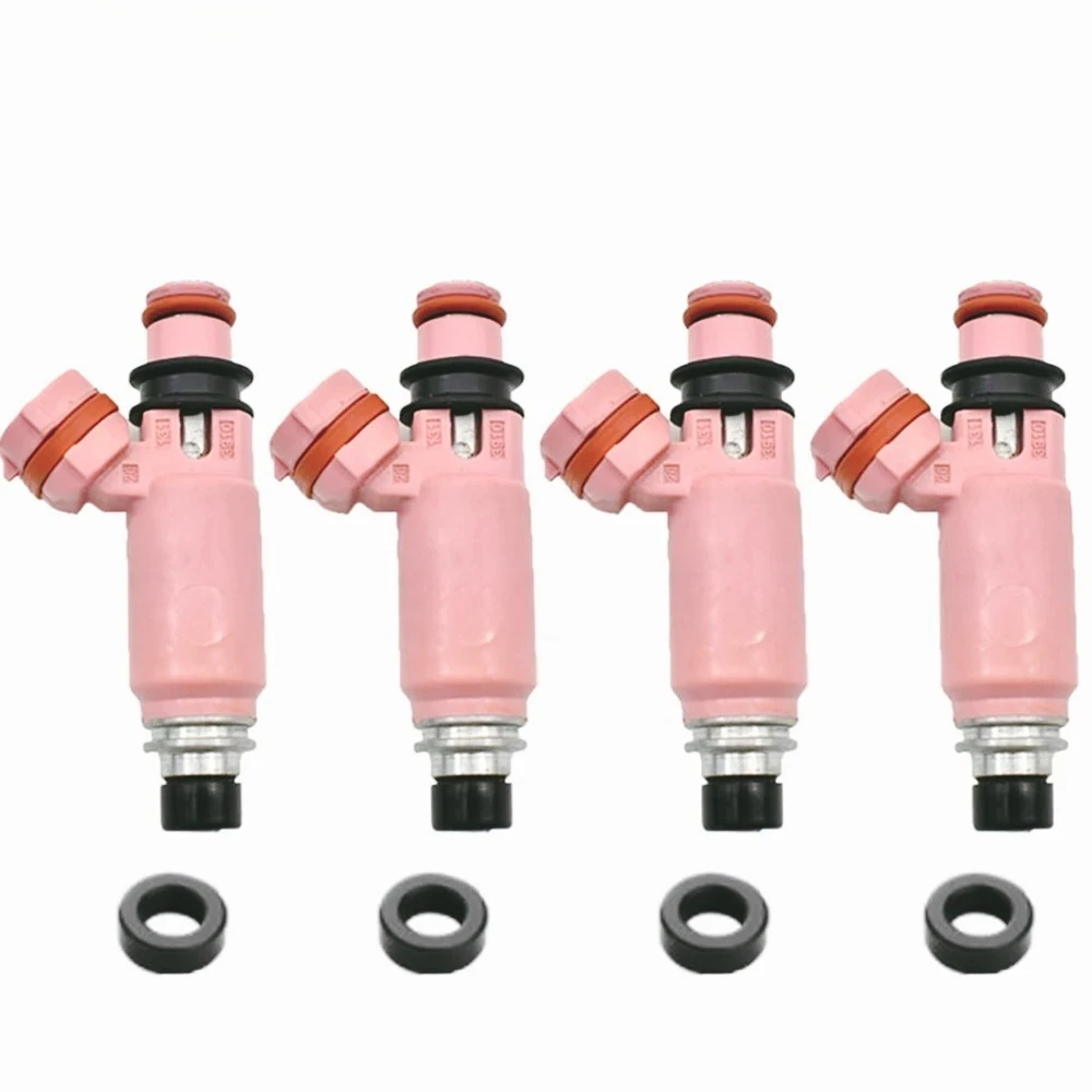 ZF-T Inyectores de combustible para Subaru Impreza Forester Liberty Legacy STI WRX 195500-3910, color rosa, 16611-AA370, 16611-A