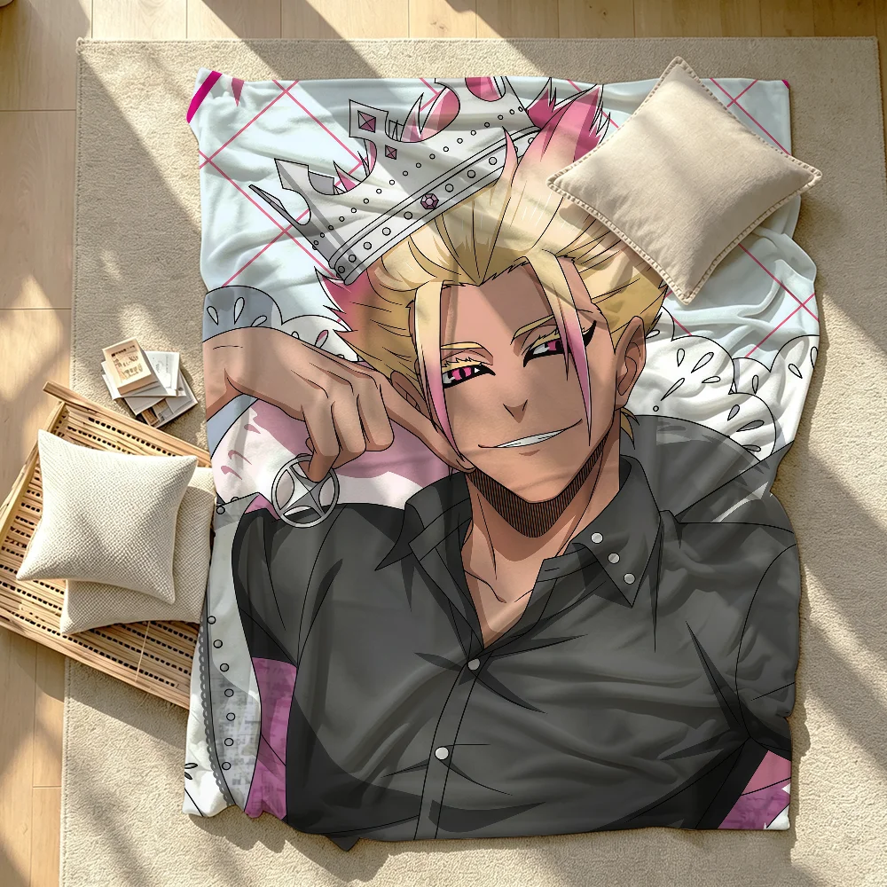 B-BLUE L-LOCK Shidou Ryuusei Blanket Soft Warm And Thick Perfect For Bedroom Living Room Bed Sofa Camping Picnic Office Gift