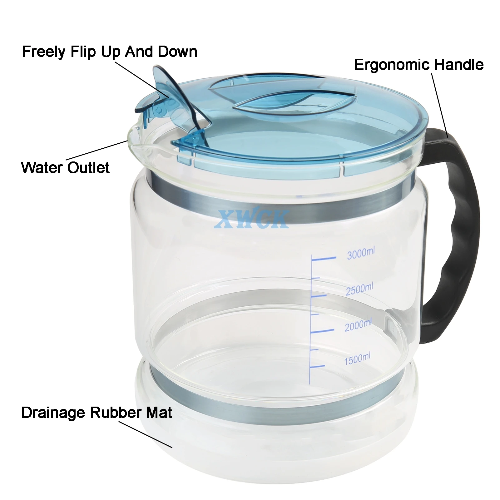 Dental Glass Bottle Jug Pure Water Filter Bucket Water Distiller Purifier Distilla Water For Machine Glass Jar Water Distilled