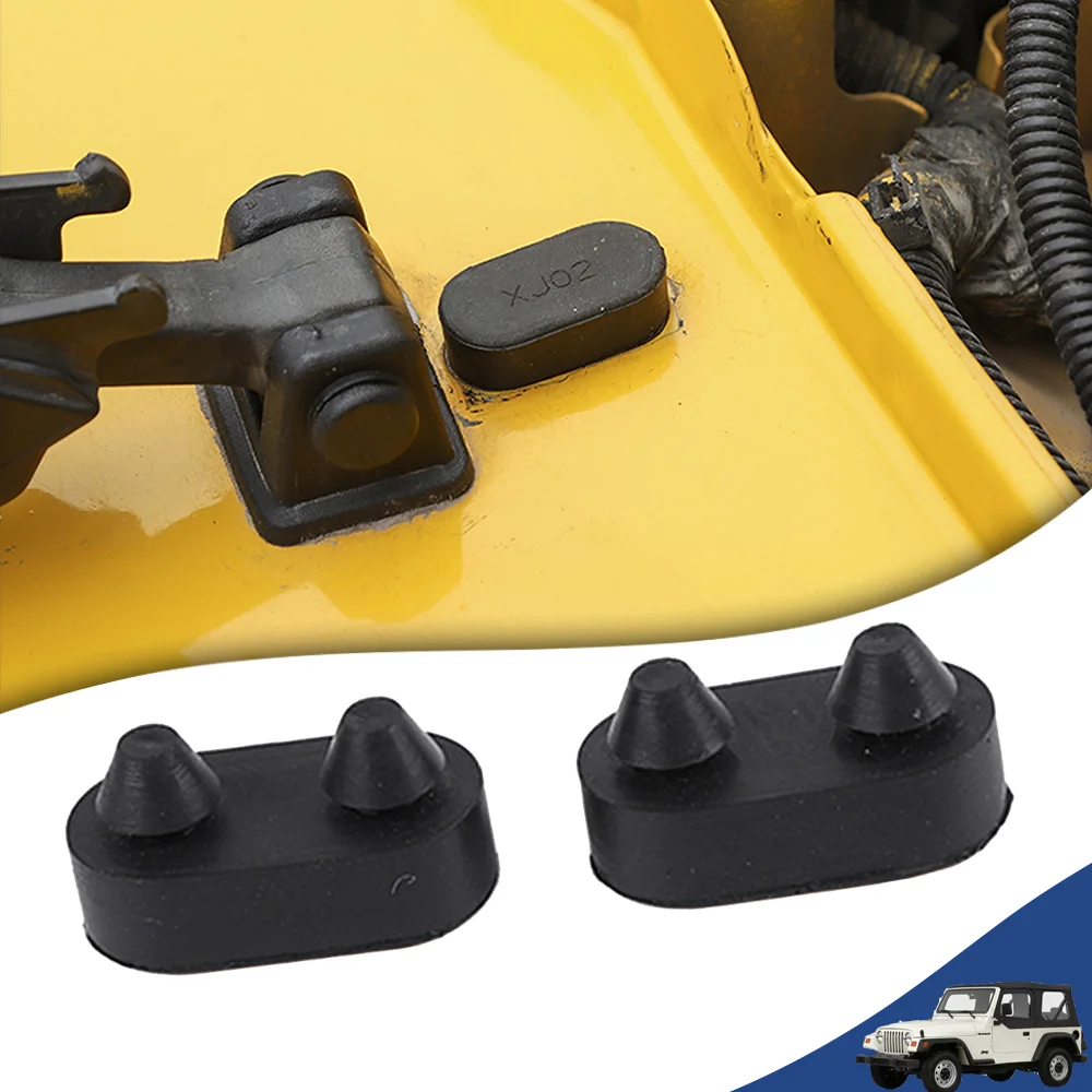 

Car Engine Hood Rubber Pad Cover for Jeep Wrangler TJ 1997 1998 1999 2000 2001 2002 2003 2004 2005 2006 Exterior Accessories