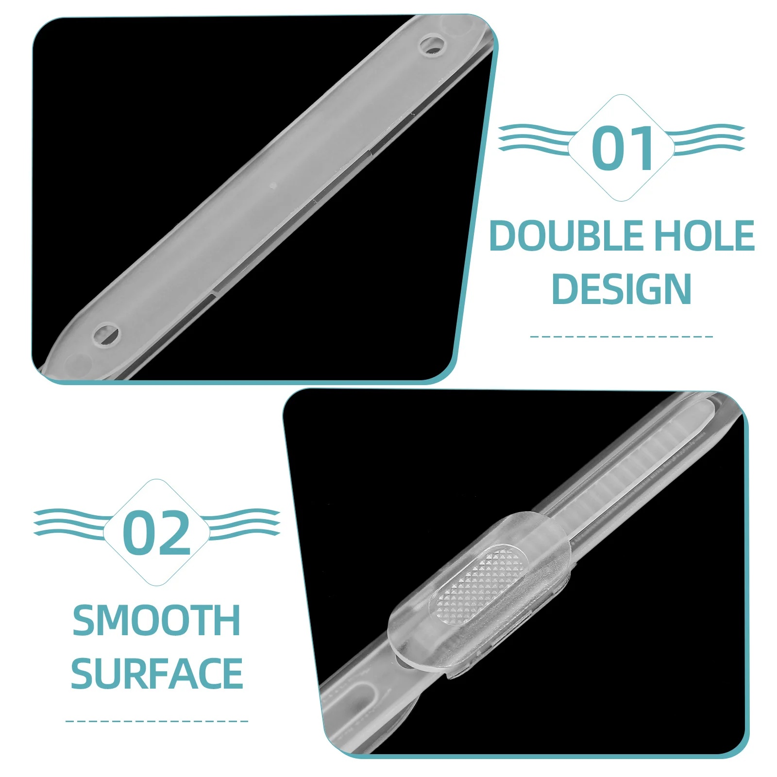 

20pcs Multi-Function 2-Hole Clips Plastic Mechanism For Notebook Folder Journal Office School Stationery Mechanism Clip