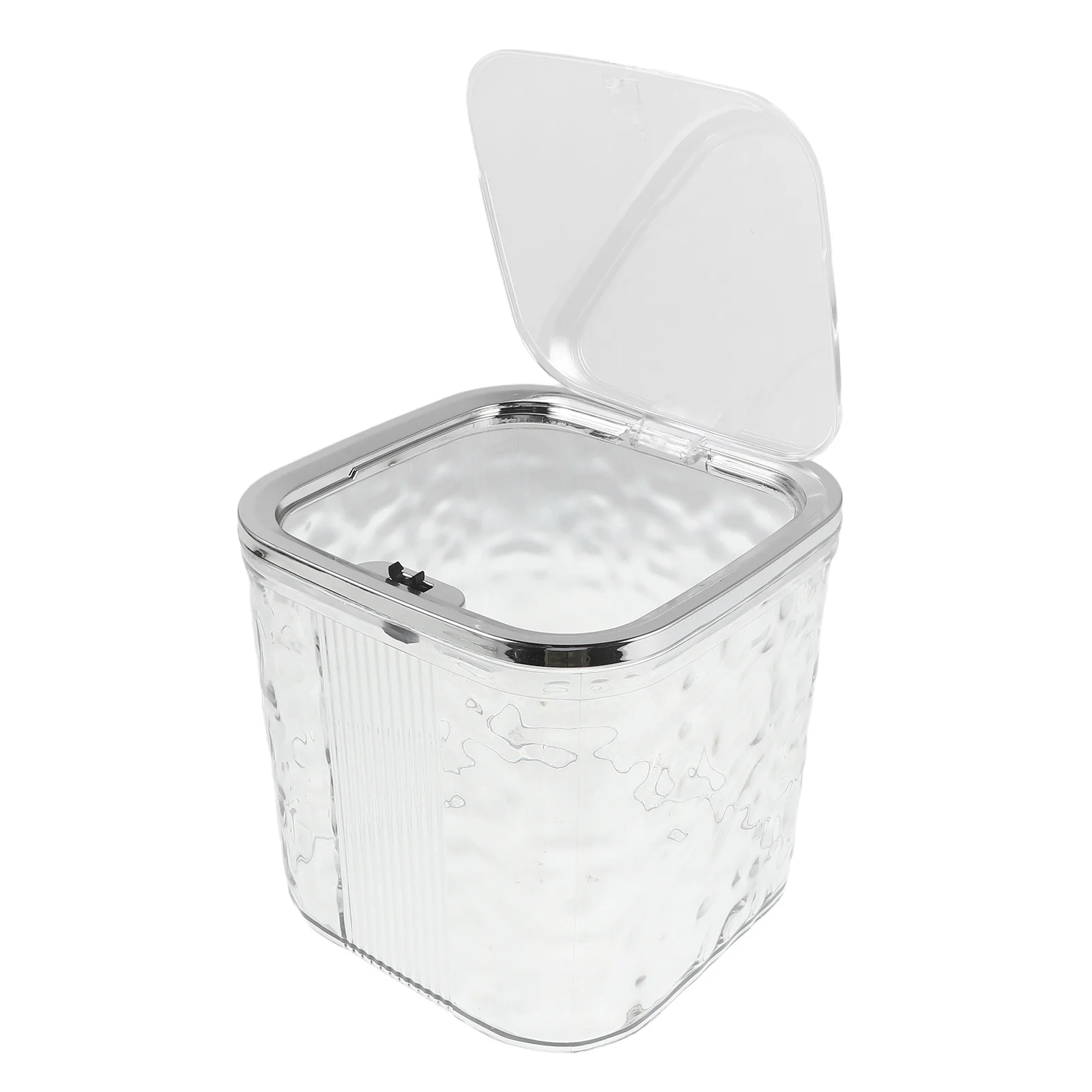 

'S Hair Accessories Storage Box Clear Press-To-Open Design Transparent Window Portable Travel Use Hair Tie