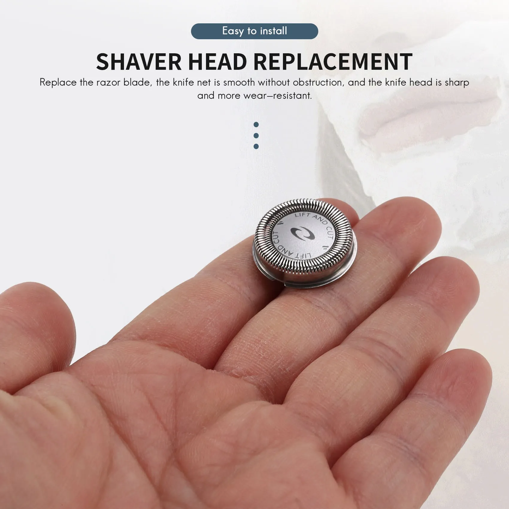 T27C 3Pcs Replacement Shaver Blade Heads HQ64 for Philips PT726 PT725 PT720 PT710 PT715 PT725