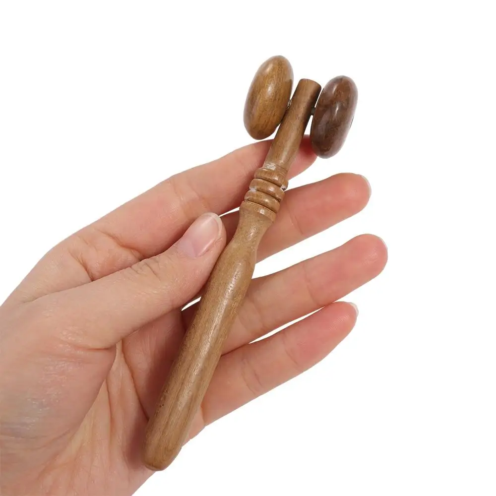 

1PC Massage Roller Tool for Waist Thigh Leg Hands Full Body Massager Pure Pear Wood Lightweight Natural Muscle Rolle