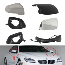 Rearview Mirror Cover Frame Shell Glass Lens Cap For BMW 5 6 7 Series F10 F11 F18 F07 F06 F12 F13 F01 F02 2014-17
