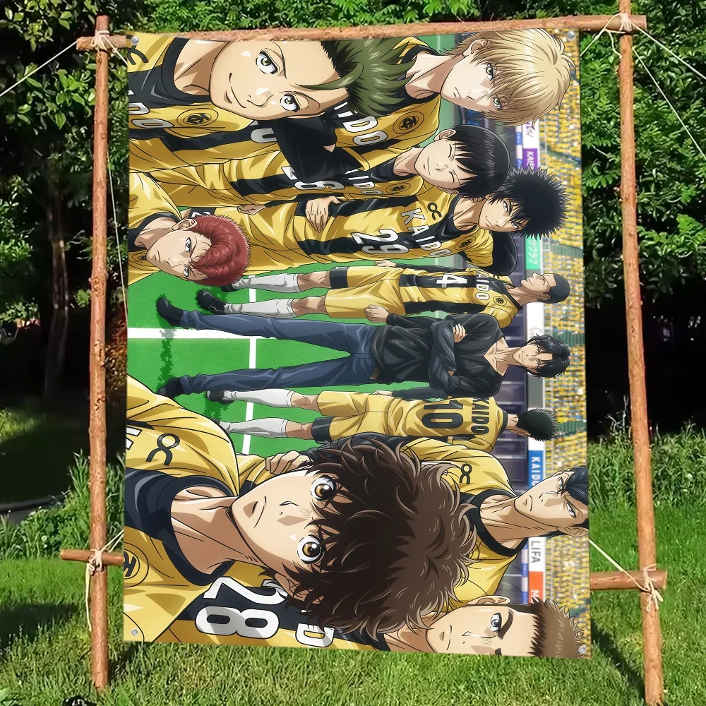 

Anime Ao Ashi Flag DIY Flag For Family Group Party Living Room Home Dorm Decor Wall Art Decor Banner