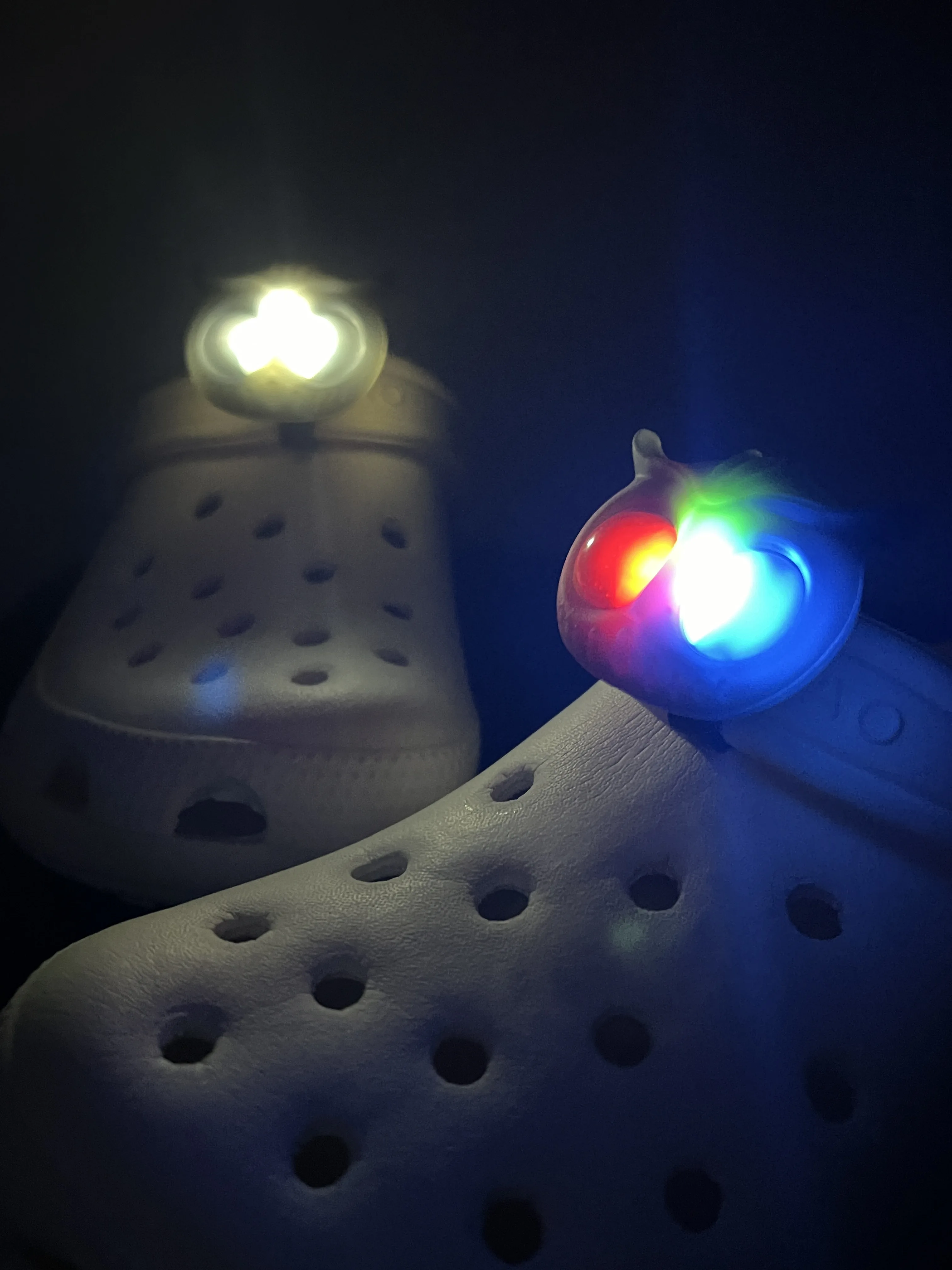 1PCS Owl Creative Shoe Light, Shoe Charms, Creative Luminescence Shoe Decoration Shoe Buckle Accessories