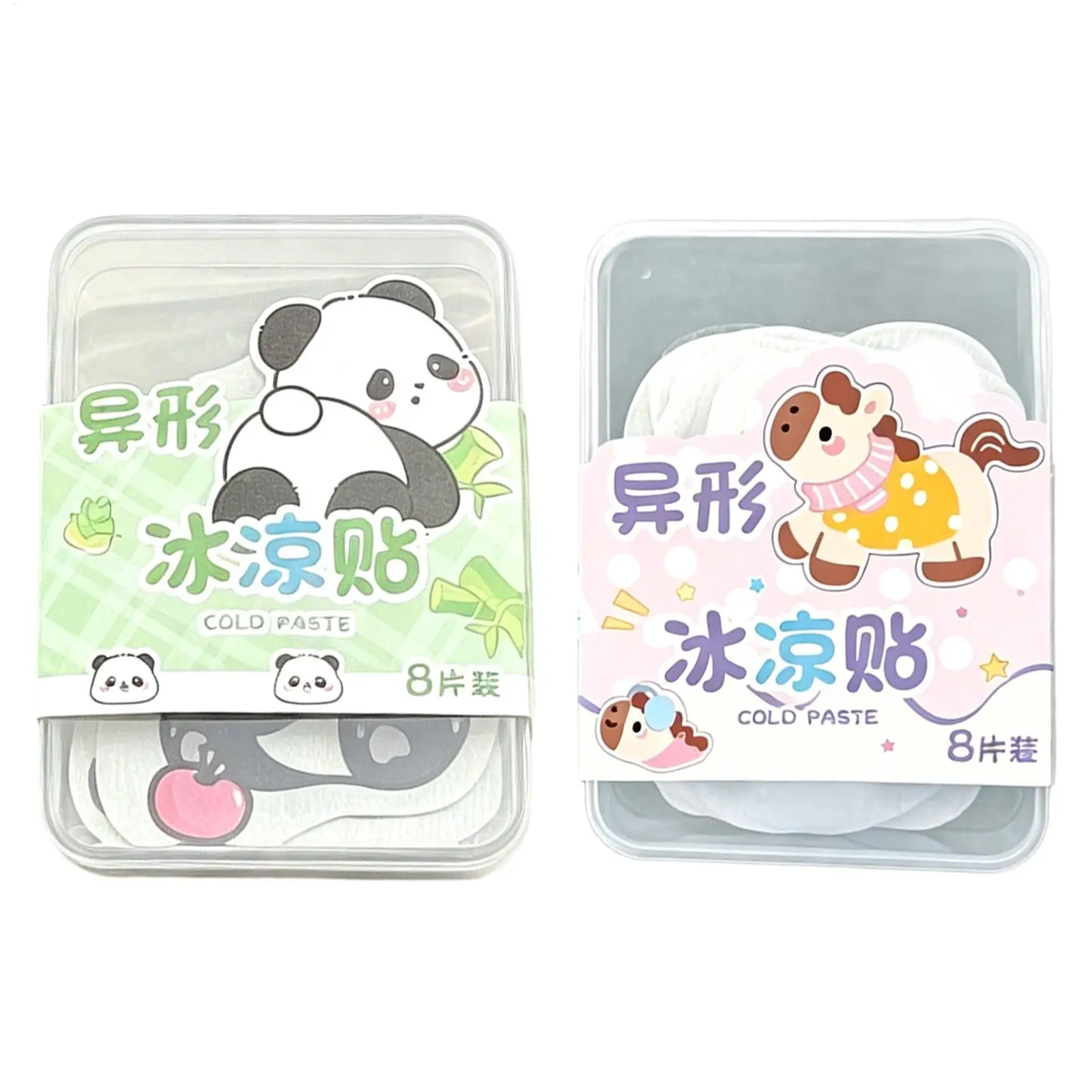 Cooling Patches 8 Sheets Instant Summer Long Lasting Heat Relief Patches Fever Cool Down Patch for Kids Adults Phone Hiking