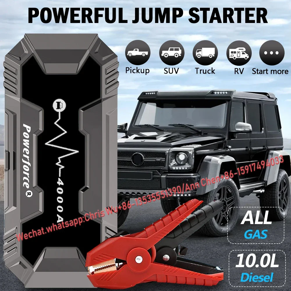 COSSIFTW Vehicles Jump-starter 20000mah Heavy Duty Car 4000a Truck Jump Starter With Air Pump