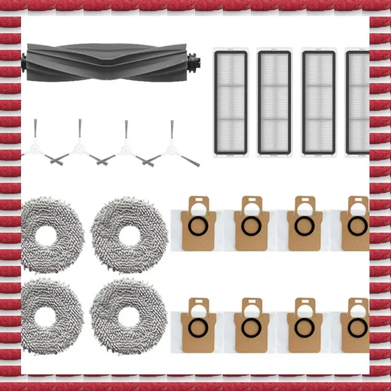 A97G für Dreame Bot L10S Pro L10S Ultra Roboter-Staubsauger Ersatzteile, Gummi-/Seitenbürste, Filter, Wischlappen, Staubbeutel
