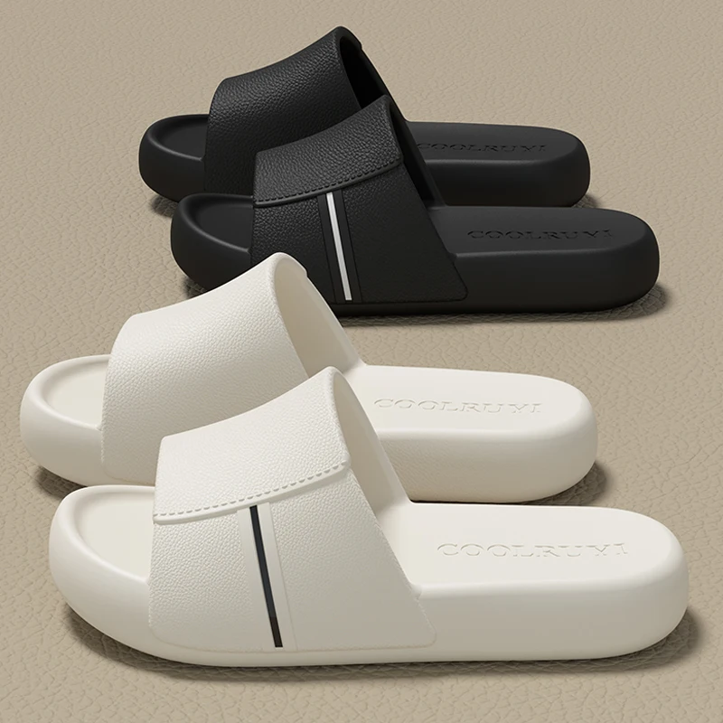 Summer Men Slippers Women Sandals Casual Beach Shoes Soft Bottom Slides Thick Platform EVA Non Slip Outdoor Indoor Home Slippers