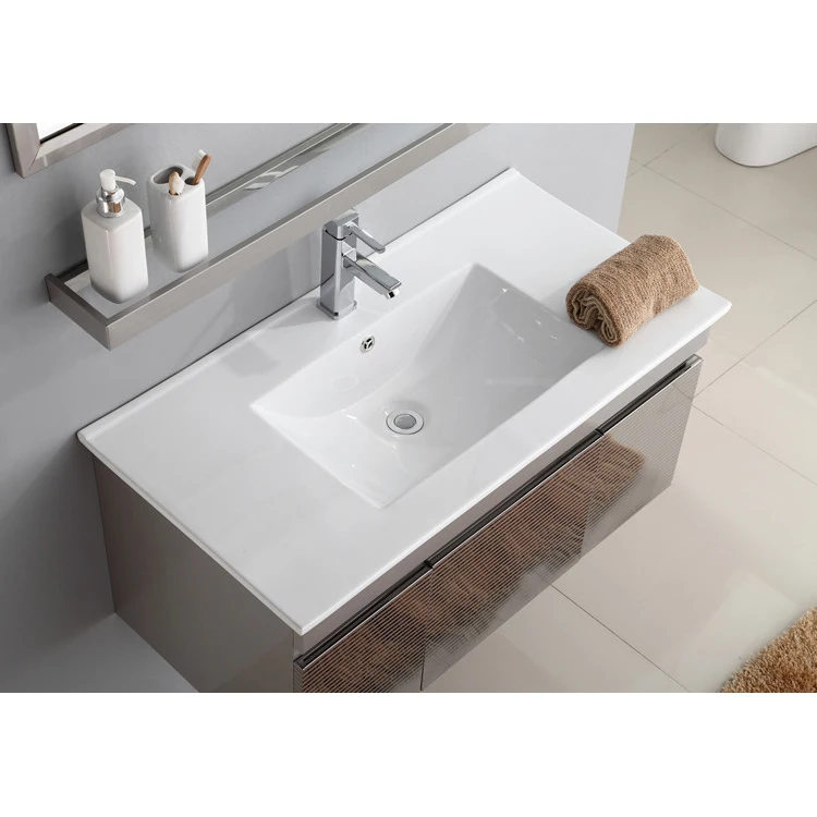 CUPC Sanitary Ware  Rectangular Shape Soild Surface Ceramic Under Counter Wash Basin