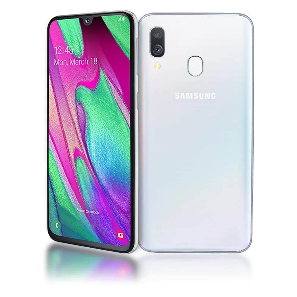 Samsung Galaxy A40 Refurbished Smart Android Phone US Version 5.9-inch AMOLED 1080 * 234025MPSamsungSmartphone3100mAhFingerprint