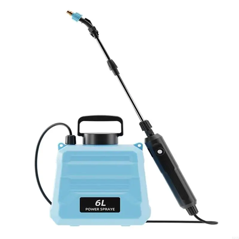 High Pressure Garden Sprinkler Battery Operated Adjustable Electric Sprinkler With Retractable Wand For Weeding Fertilizing 