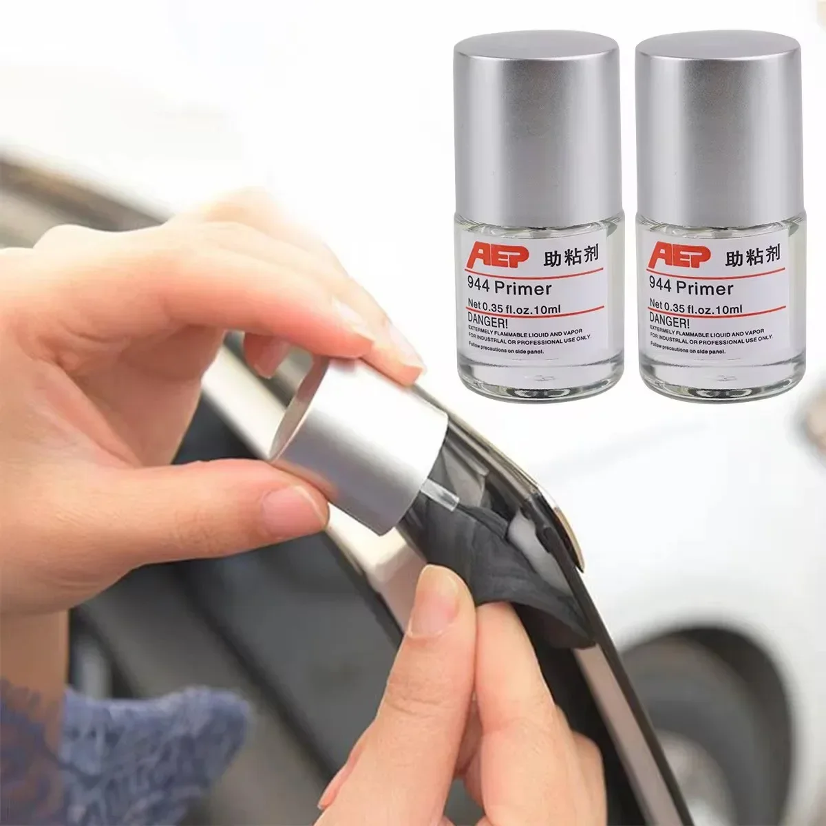 Adhesive Adhesion Promoter Automobile Foam Tape Primer Car Wrapping Application Tool 10mL Car Adhesion Promoter Car Tape Primer