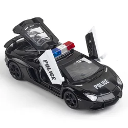 1:32 Lamborghini LP740 Police car Diecast Toy Vehicles Race Car Model With Collection Car Toys For Boy Children Gift Y12