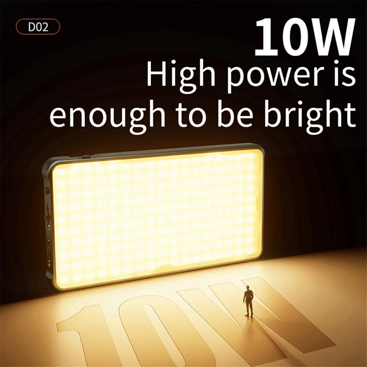 N97R Full Color Small Panel Light LED Full-Color RGB Fill Light Lamp 2500-9000K for Vlogging Photography Video Conference