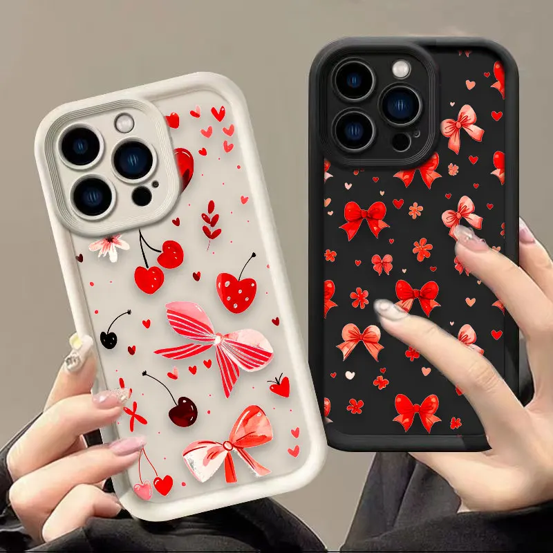 

Valentine's Day Cherry Phone Case For Redmi NOTE 8 A1 A2 A3 9 9A 9C 10A 9T 10 10C 12 12C 13 13C 14C 15 15C K30 K40 K50 K60 Cover