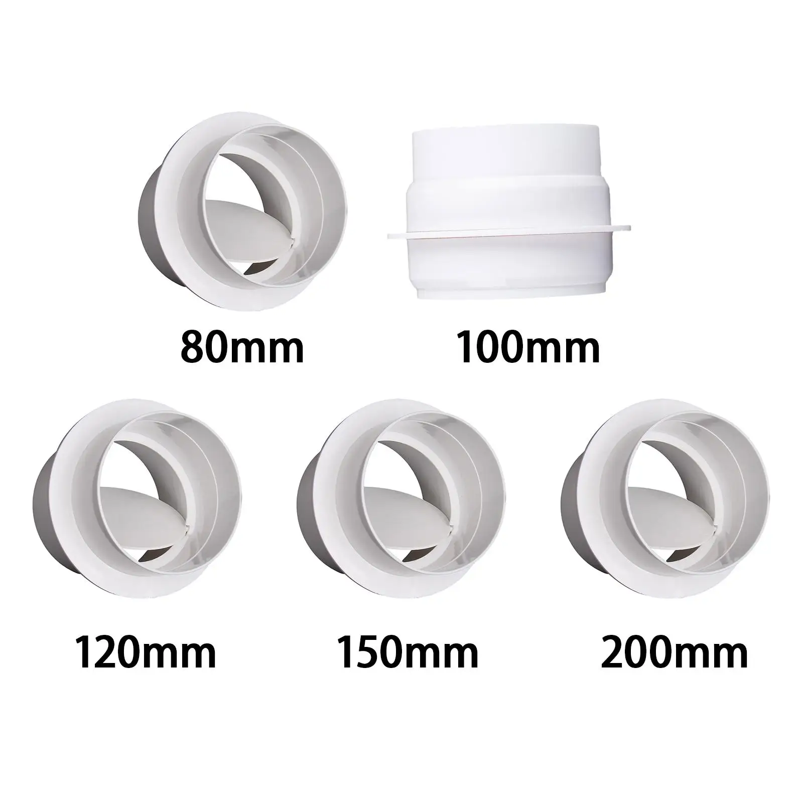 Exhaust Fan Pipe Draft Blocker, Practical Leak-Proof Bottom Draft Damper for